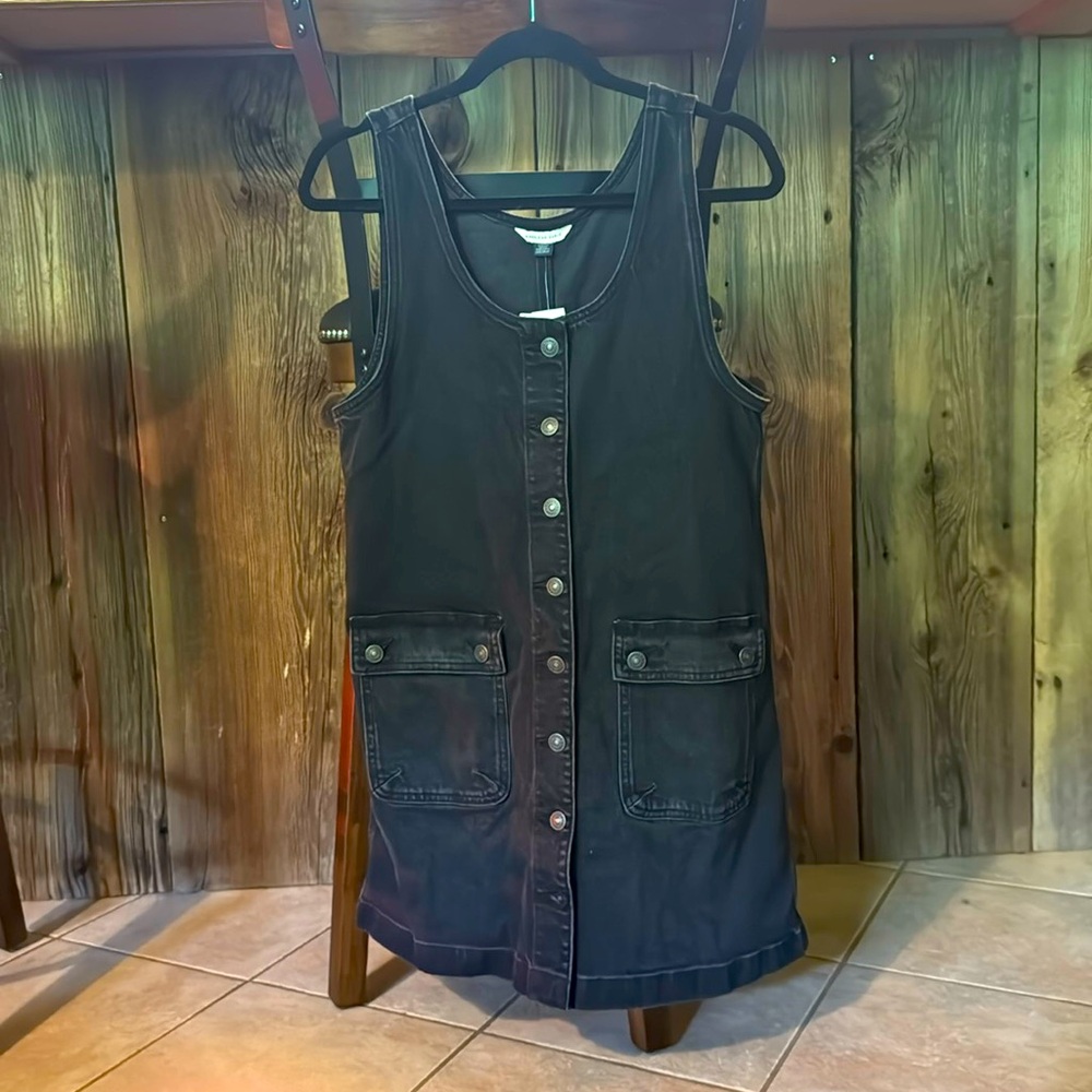 American Eagle Outfitters Dark Denim Mini Dress